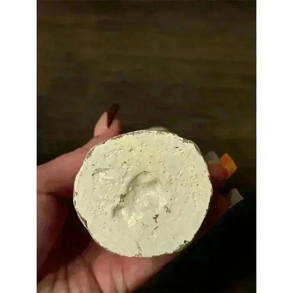 Vintage Set of 3 tall Santa Folk Art Wax Holiday Candles Christmas - Picture 7 of 8